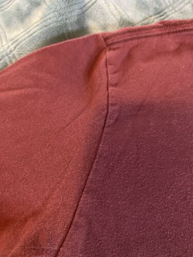 Y2K Ruehl No.925 T-Shirt Graphic Print French Bulldog Burgundy Abercrombie S - Picture 9 of 14