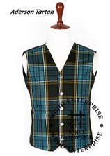 Anderson Tartan vest 5 Buttons Formal Kilt WAISTCOAT - Scottish Wedding Vest
