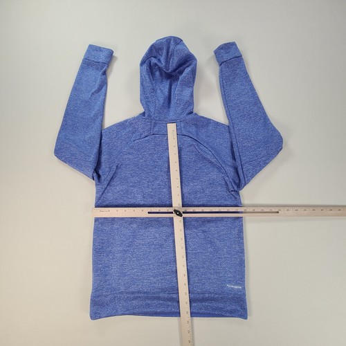 Adidas Sweater Girls Extra Large Blue Hoodie Pullover Outdoors Training Youth - Picture 3 of 9