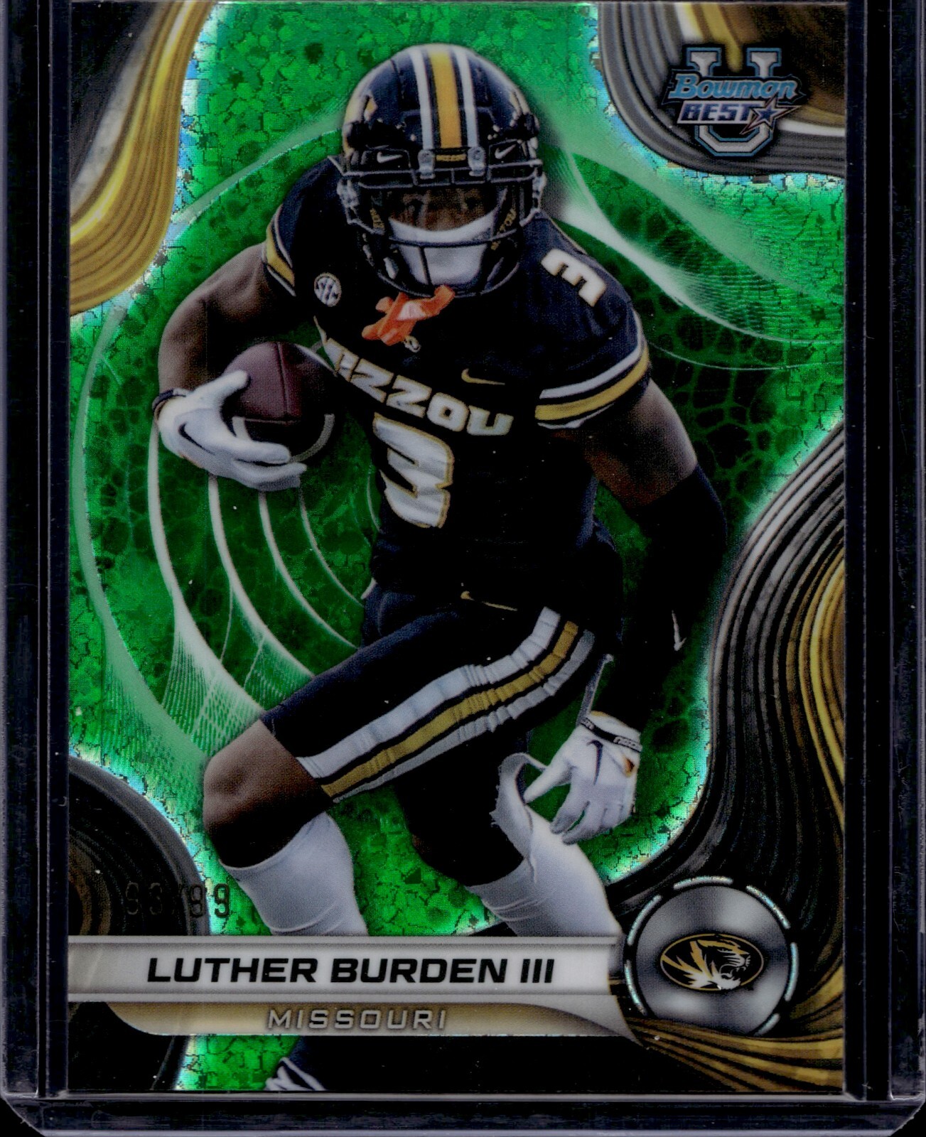 2024 Bowman's Best University Green Mini Diamond Luther Burden III 93/99