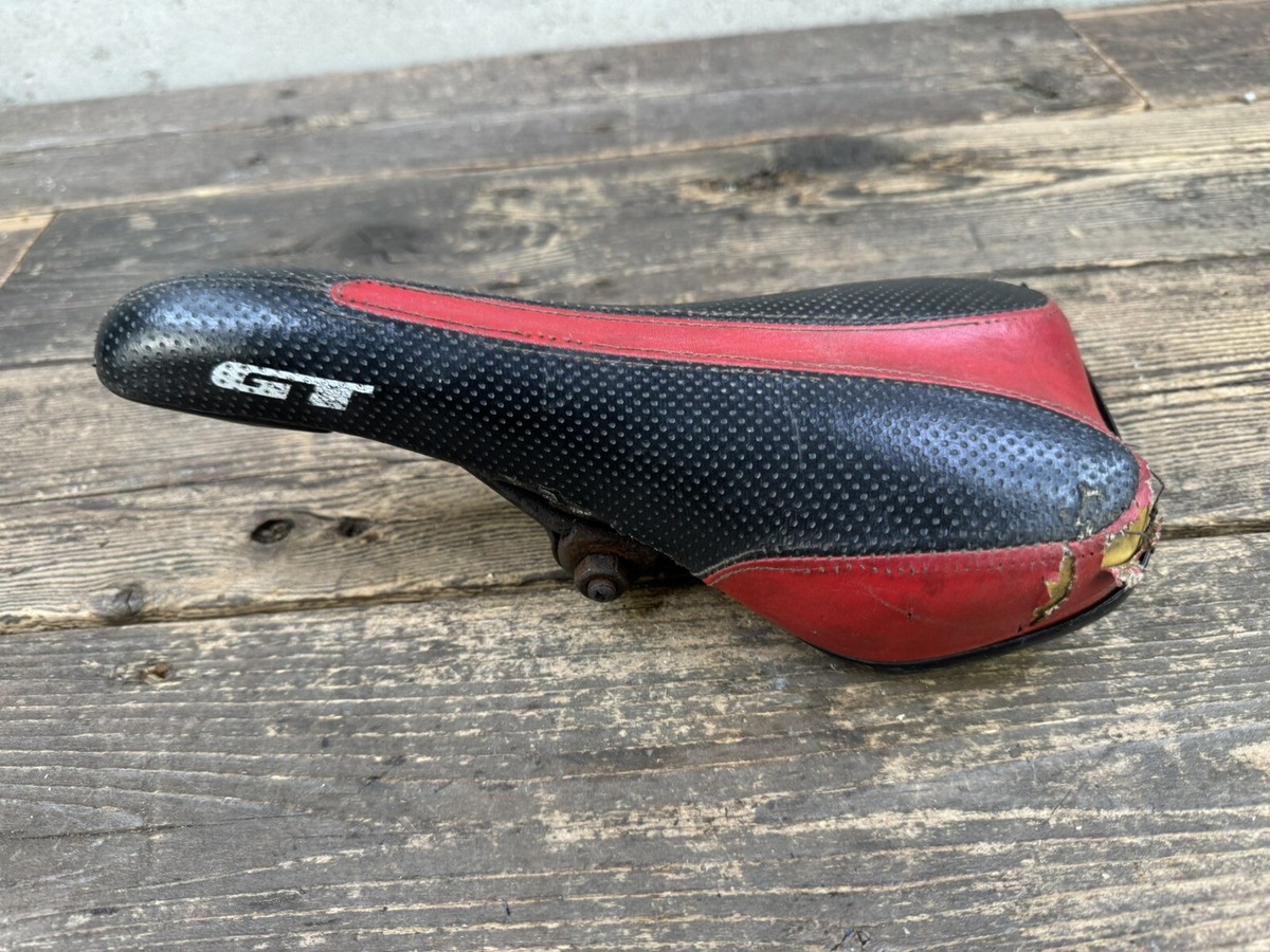 Gt Bmx Seat Mid School Red Black | eBay