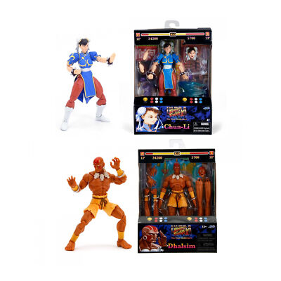 ストリートファイター KEN DHALSIM フィギュアセット Jada Toys Street Fighter II Set Ryu Ken Dhalsim M. Bison Chun Li