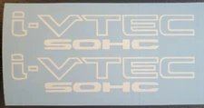 2x i-VTEC SOHC ivtec 5.5" Wide emblem Vinyl Sticker Honda Civic Decal Drift JDM