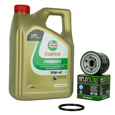 Suzuki GSF 600 650 1200 1250 Ölwechsel Öl Ölfilter Castrol Power1 10w40 Bandit
