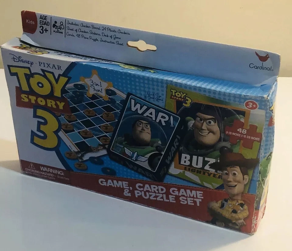 Nuevo Disney Toy Story 3 Juego Juego de Cartas Puzzle Juego Set Foto 3 de 3