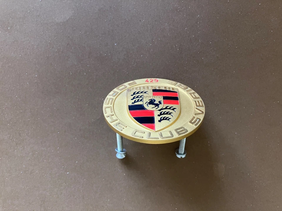 Porsche Club Suecia Sverige Esmalte Rejilla Emblema Insignia 911 912 356 (años 70) Foto 4 de 4