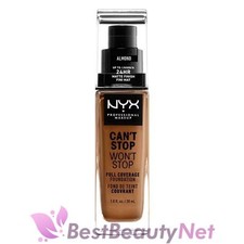 NYX Can't Stop Won't Stop Foundation CSWSF15.3 Almond 1oz / 30ml