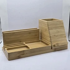 Project 62 Stationary Office Wireless Charging Desk Organizer No Caple 2 Ports 