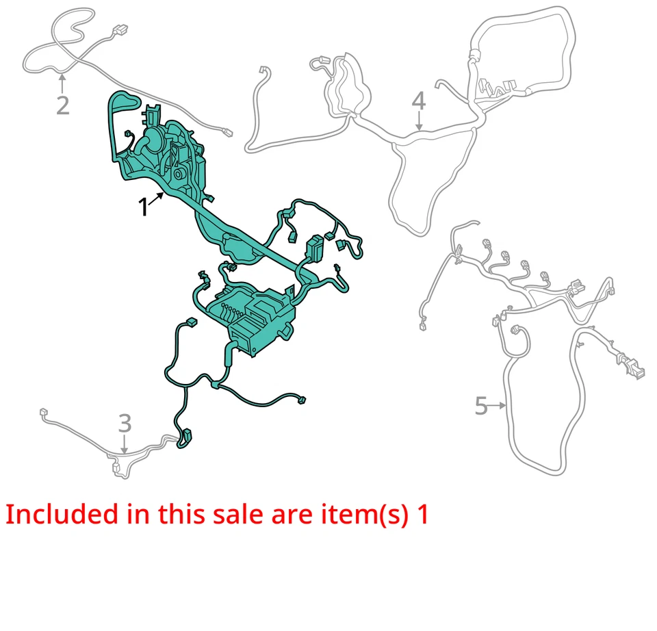 FITS 2016 FORD TRANSIT CONNECT WIRE ASM FT1Z14290K -  NEW OEM FT1Z14290K - Image 3 of 4