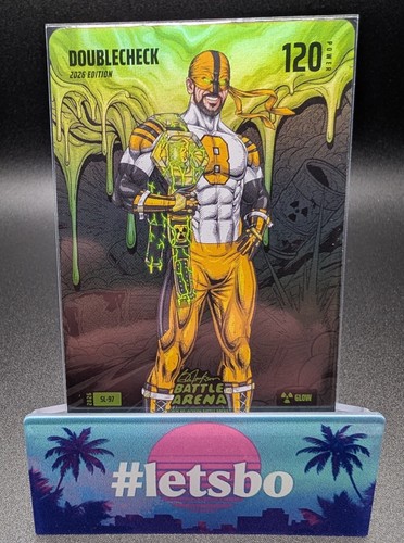 Bo Jackson Battle Arena DOUBLECHECK `Aaron Rodgers` Slime Glow Case Hit #SL-97