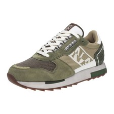Napapijri Virtus 02 - Sneakers Basse In Suede Verde - Uomo Scarpe Sneakers