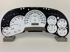 US Speedo White Silverado/Sierra Gauge Face for Clusters 03-05 2500/3500 Diesel