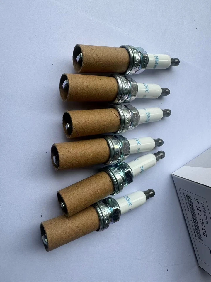 6PCS OEM 12122158253 Spark Plugs Platinum For BMW X3 X5 328i 528i 525i 530i USA Foto 4 de 4