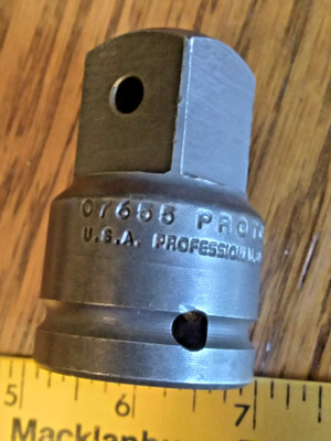 PROTO PROFESSIONAL IMPACT SOCKET ADAPTER 07655 3/4'' to 1'' DRIVE USA
