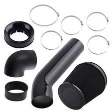 Cold Air Intake Pipe Kit for GM LS Series LSX LS1 LS2 V8 Engine Black Aluminum