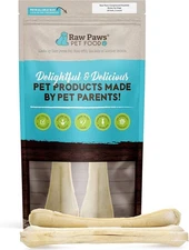 Raw Paws 10-inch Compressed Rawhide Bones for Dogs, 1 Count (Pack of 2) 