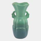 Red Wing Rumrill 1930s Vintage Art Deco Pottery Mottled Green Ceramic Vase 503