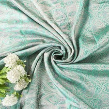 Sanskriti Vintage Green Pure Satin Saree Banarasi Brocade Tanchoi Handwoven Sari