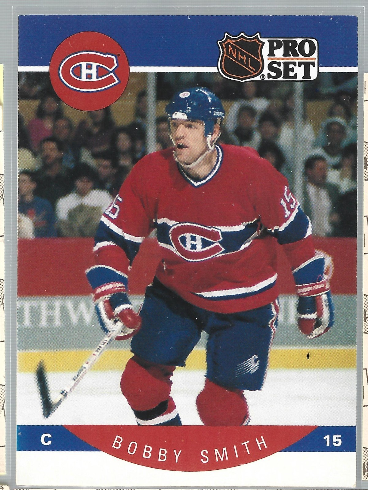 1990-91 Pro Set - Bobby Smith #160 Montreal Canadiens