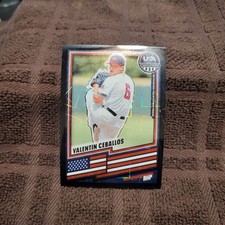 /39 2026 Panini Stars & Stripes Valentin Ceballos Black Velocity Prizm Team USA