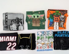Boys Graphic T Shirts Mix Brand Bundle Pack of 7  Size M 7-8