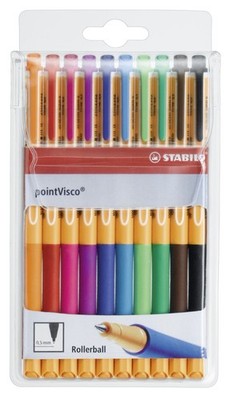 Stabilo  1099/10 Tintenroller pointVisco  Etui mit 10 Stiften
