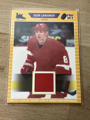 2021-22 Leaf Pro Set Memorabilia Igor Larionov #PSM-30 HOF Game Used Patch