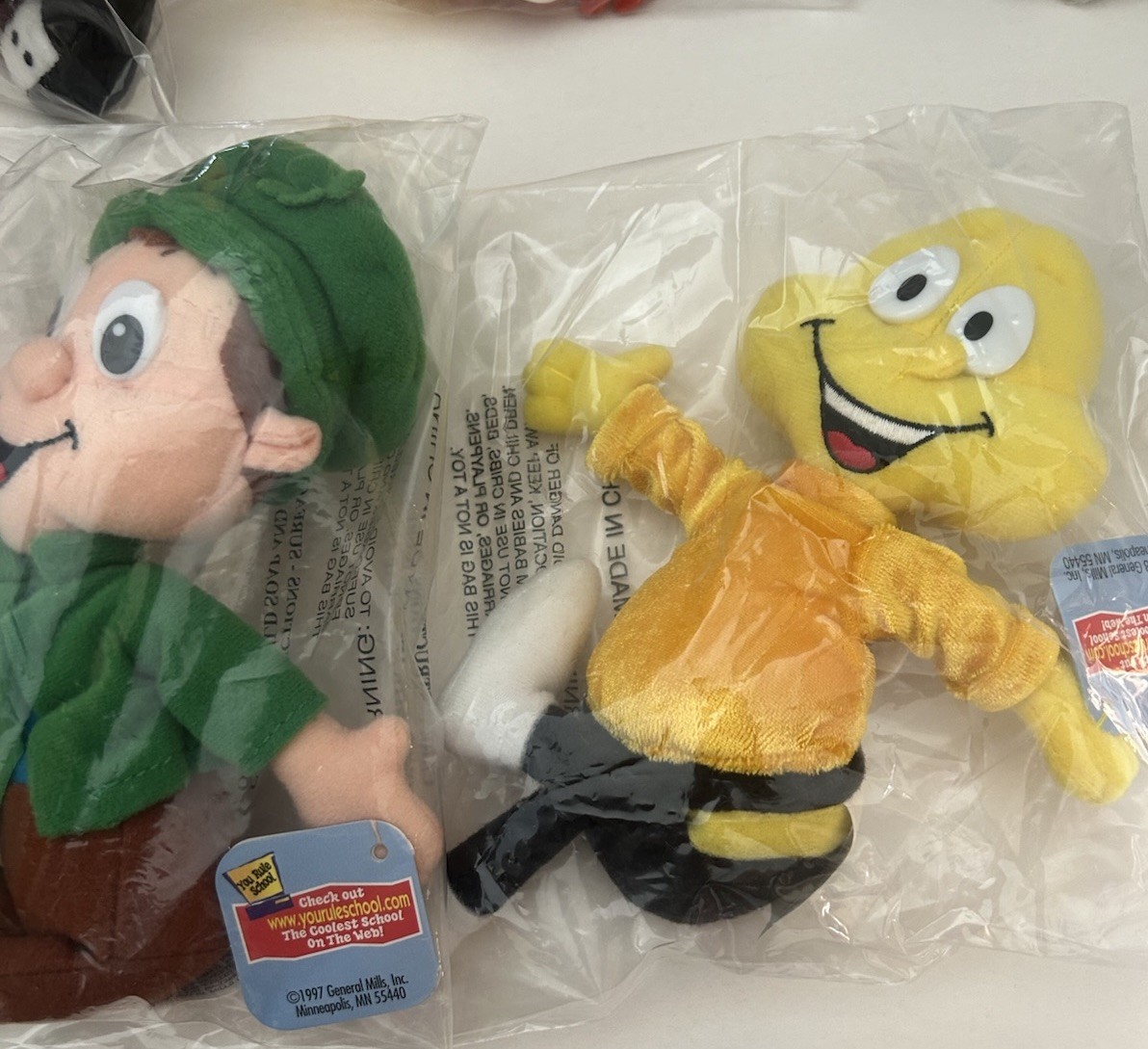 General Mills 1997-1979 Breakfast Pals Plush Dolls - Complete Set of 7