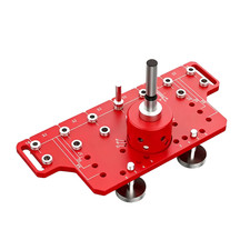 Shelf Pin Jig and Hinge Jig Two-in-One,with Self-Clamping Function