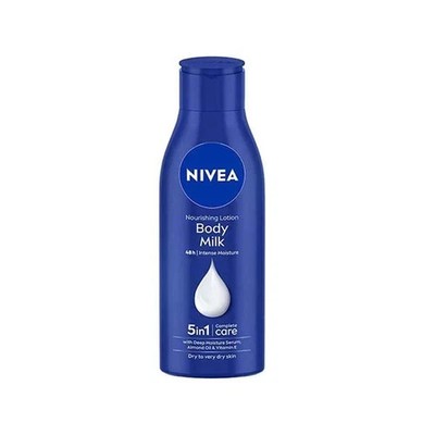 NIVEA Nourishing Body Milk Lotion 200ml Deep Moisture Serum For Dry Skin