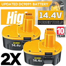 2Pack 14.4 Volt Replacement For DEWALT DC9091 14.4V Battery DW9091 DW9094 DE9091