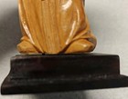  vintage Chinese carved boxwood(??)  figurine of a man. Appro.4.5" tall. READ — photo 8