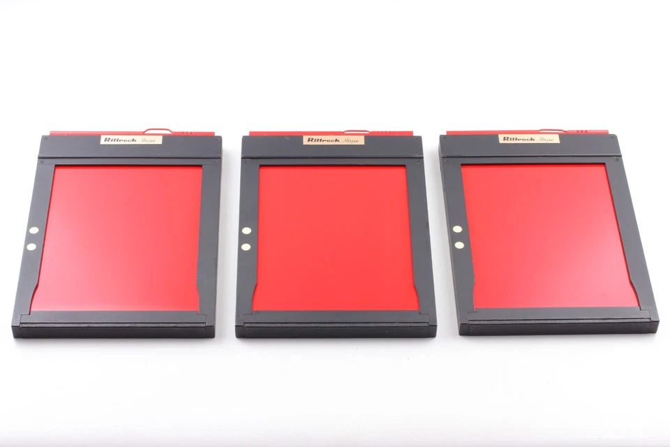 [Near MINT] Rittresk Hope 6.5×8.5 6 1/2 x 8 1/2 Cut Film Holder x3 From JAPAN - Image 3 of 4