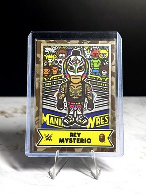 2025 Topps WWE X Bape - Baby Milo Rey Mysterio #BMA-11 Gold Camo 1/1