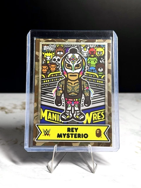 2025 Topps WWE X Bape - Baby Milo Rey Mysterio #BMA-11 Gold Camo 1/1