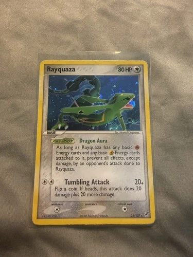 Rayquaza 22/107 EX Deoxys Non Holo Pokemon 2005
