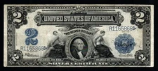 1899 $2 LARGE Size HISTORIC VF+ Silver Certificate!