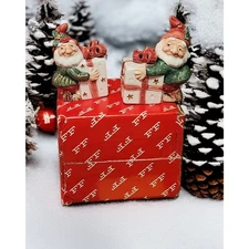 Fitz and Floyd Santa's Helper Collection Salt & Pepper Shaker Set Original Box 