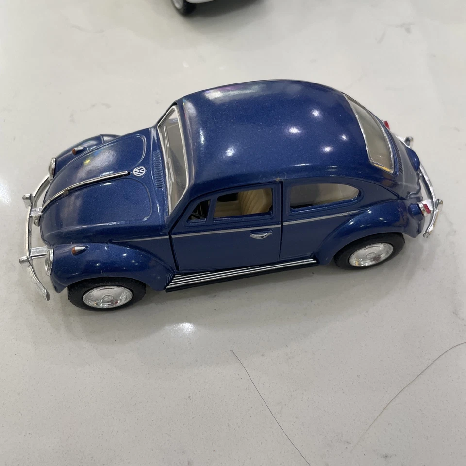 Volkswagen Beetle литая модель автомобиля лот 9 Kinsmart Jada рабочие двери - Изображение 4 из 4