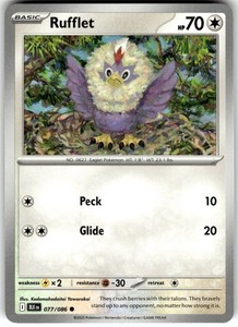 Rufflet 077/086 Scarlet & Violet: Black Bolt Common