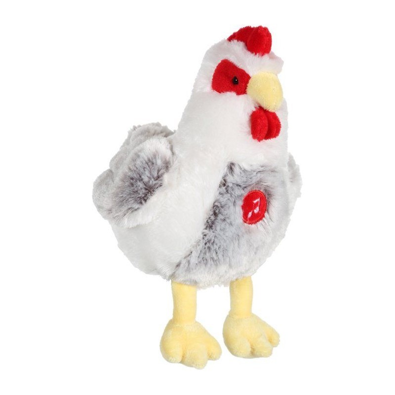 Peluche Poule sonore GIPSY TOYS interactive de 22 cm pour l'éveil