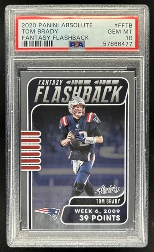 2020 Absolute Tom Brady Fantasy Flashback #FF-TB Patriots PSA 10