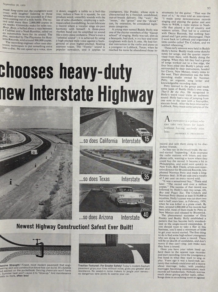 1959 It All Started With Elvis Sam Phillips Discovered Buddy Holly VTG Article - Image 4 of 4