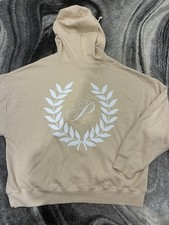 New Victoria s Secret Pink Full Zip Hoodie S Drawstring Ivy Logo NWT