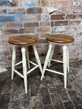 Laura Ashley Bramley Wooden Stools Pair Laura Ashley Home Bar Stool