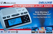 Midland - WR300 Deluxe NOAA Emergency AM/FM Weather Alert Radio with S.A.M.E..