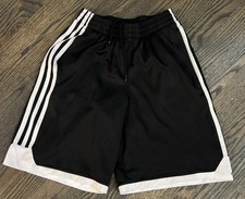 Adidas Youth Black Shorts Unisex Size Medium 10/12
