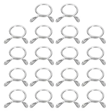 Fuel Line Hose Clips, 30Pcs 13mm 304 Stainless Steel Tubing Spring Clamps