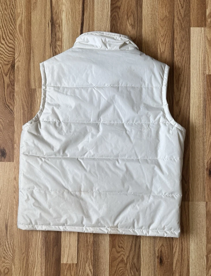 Chaleco acolchado US Polo Assassin USPA para hombre blanco roto con capucha oculta - talla L Foto 2 de 4