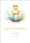 Personalised My First Easter Gift, Baby 1st Easter  Keepsake, Milestones Girl A4